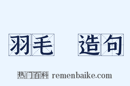 羽毛紗造句是什么意思的图片